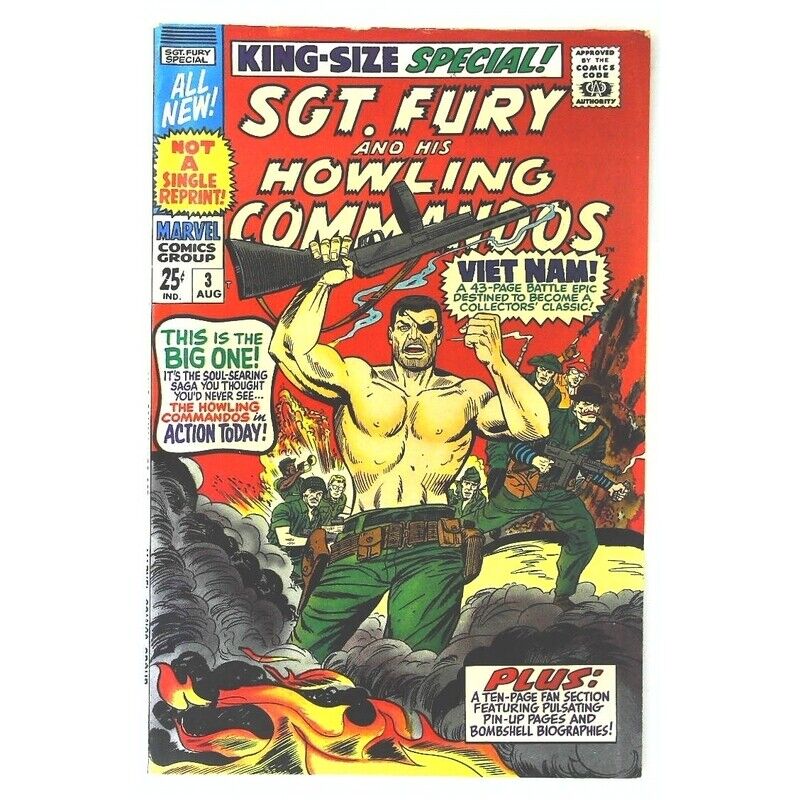 Sgt. Fury Special #3 in Very Fine minus condition. Marvel comics [h%