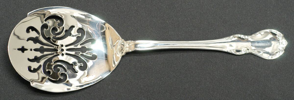 Towle Silver French Provincial  Croquette Server with Sterling Bowl HC 5037162
