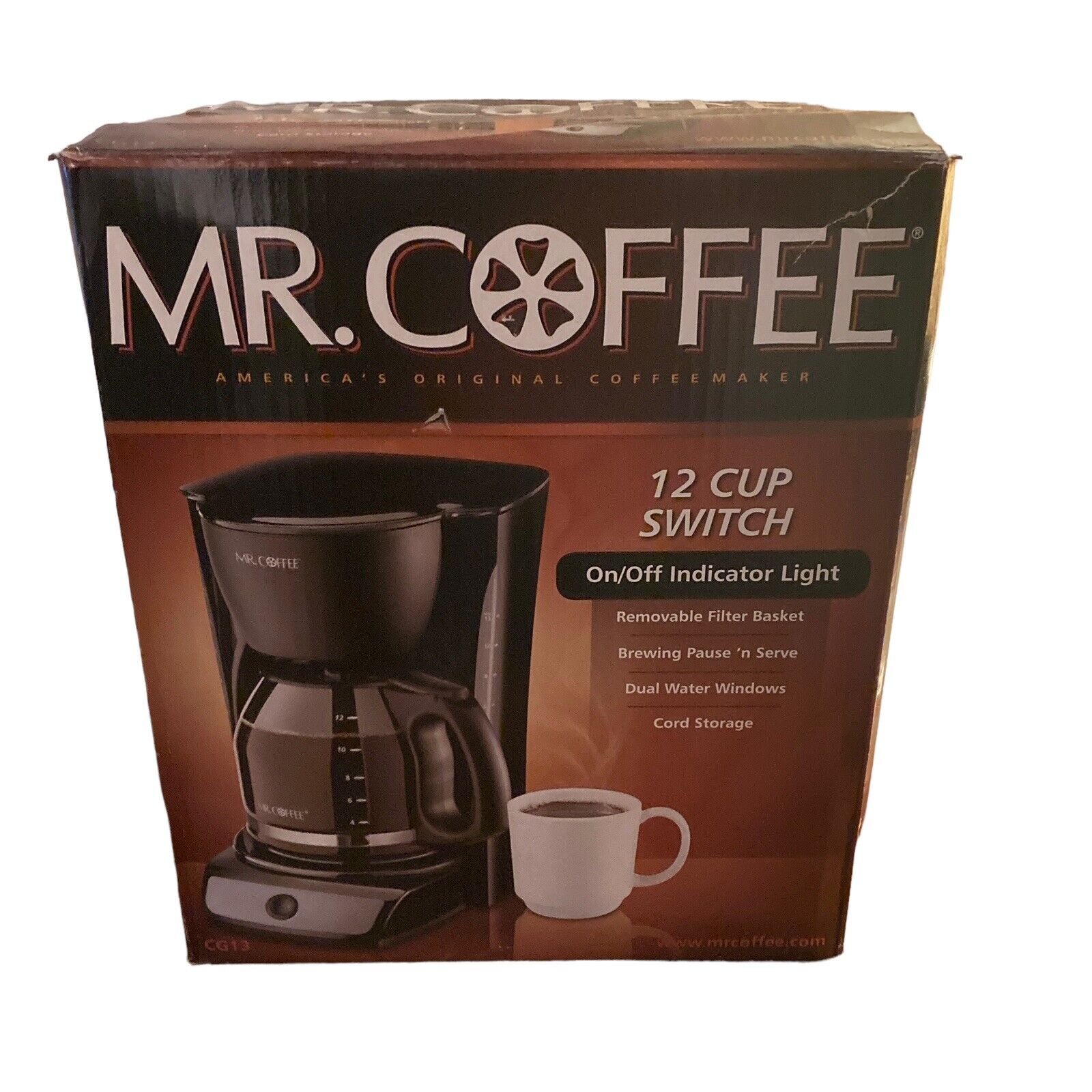 Mr. Coffee CG13 12 Cup Switch Coffeemaker Black