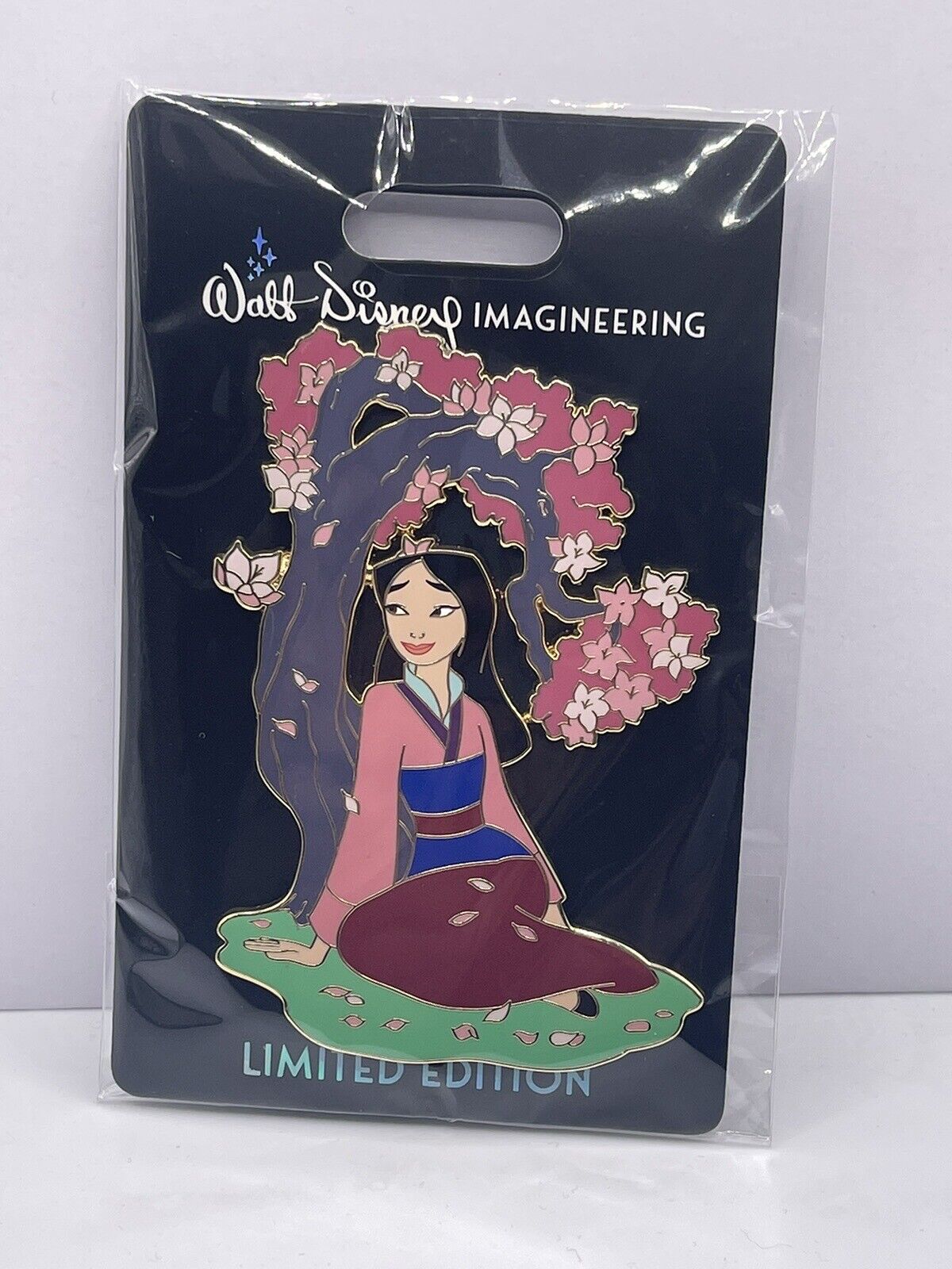 Disney Mickey's WDI MOG Princess Flowers Garden Fa Mulan Cherry Blossom Pin