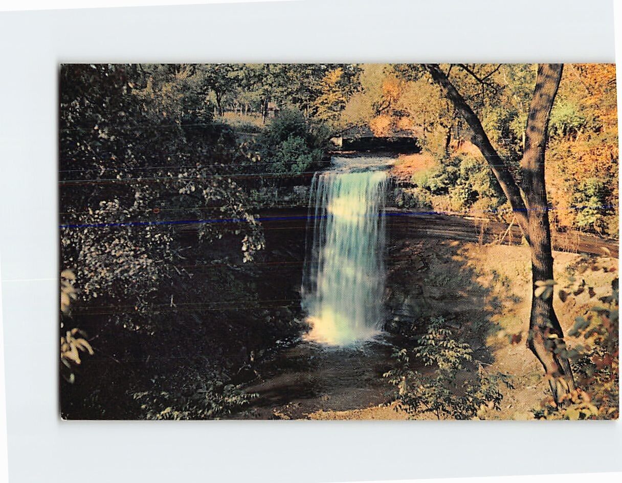 Postcard Minnehaha Falls Minnehaha Park Minneapolis Minnesota USA
