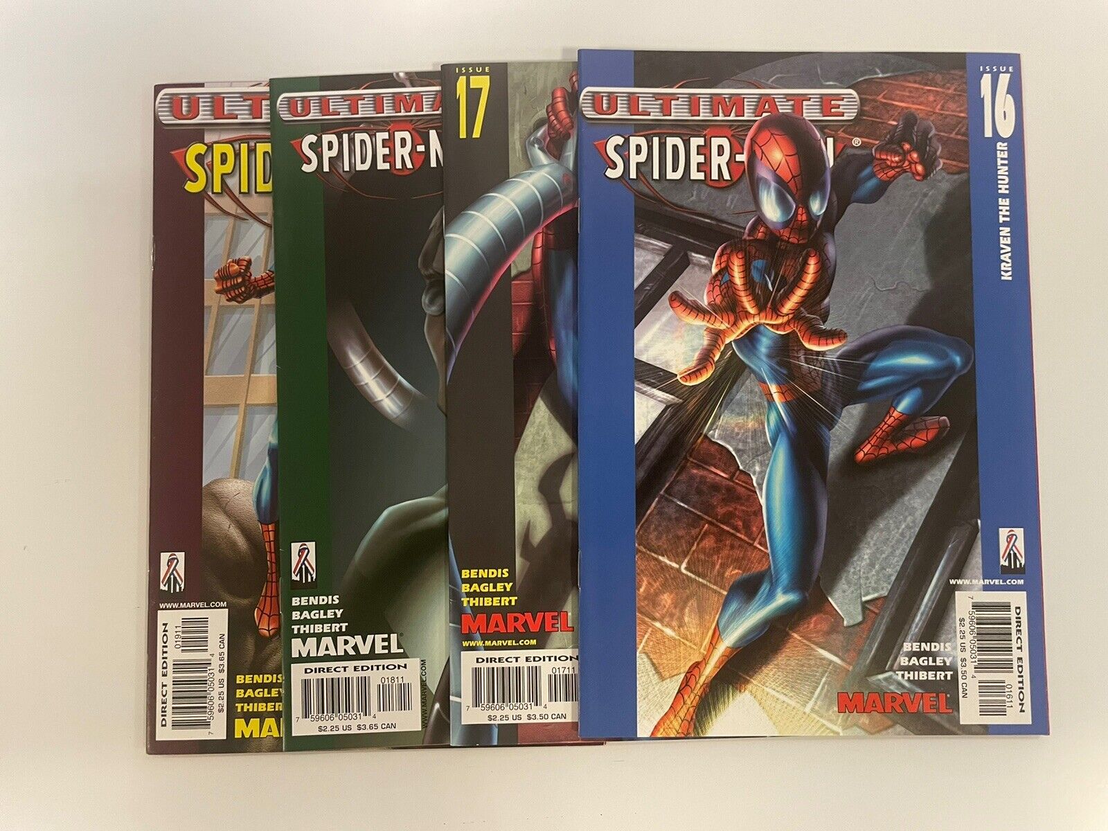 Lot Of 4 2002 Marvel Ultimate Spider-Man Comics #16-19 VF/NM 