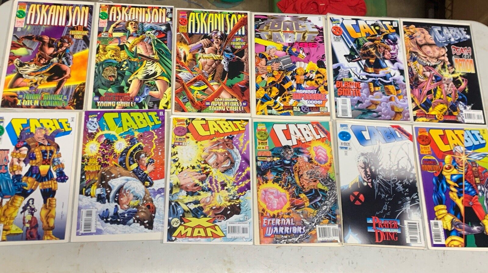 Marvel Cable Lot Of 12 Nice Lot All NM Condition Bagged And Boarded Mixed Lot