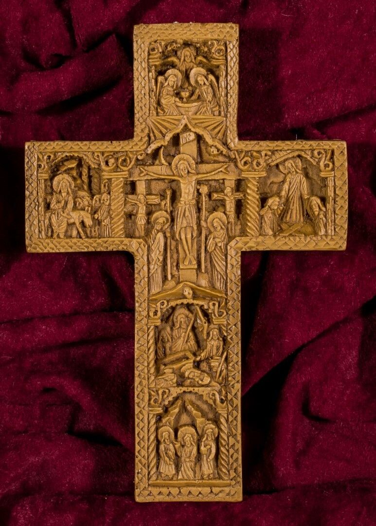 Greek Christian Cross Crucifix Jesus Christ aromatic beeswax mastic incense gift