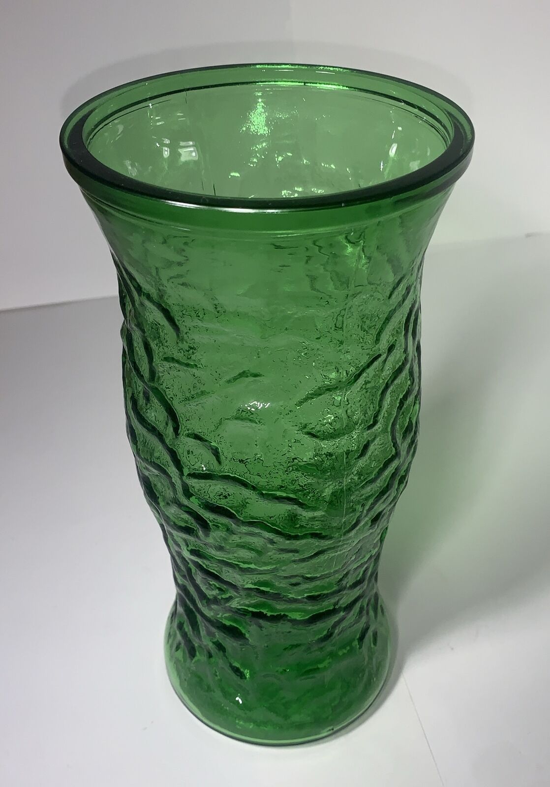 Greenware Glass Decor Vase 10” x 4.5” x 4.5” (Pre-own)(Great Condition) Green