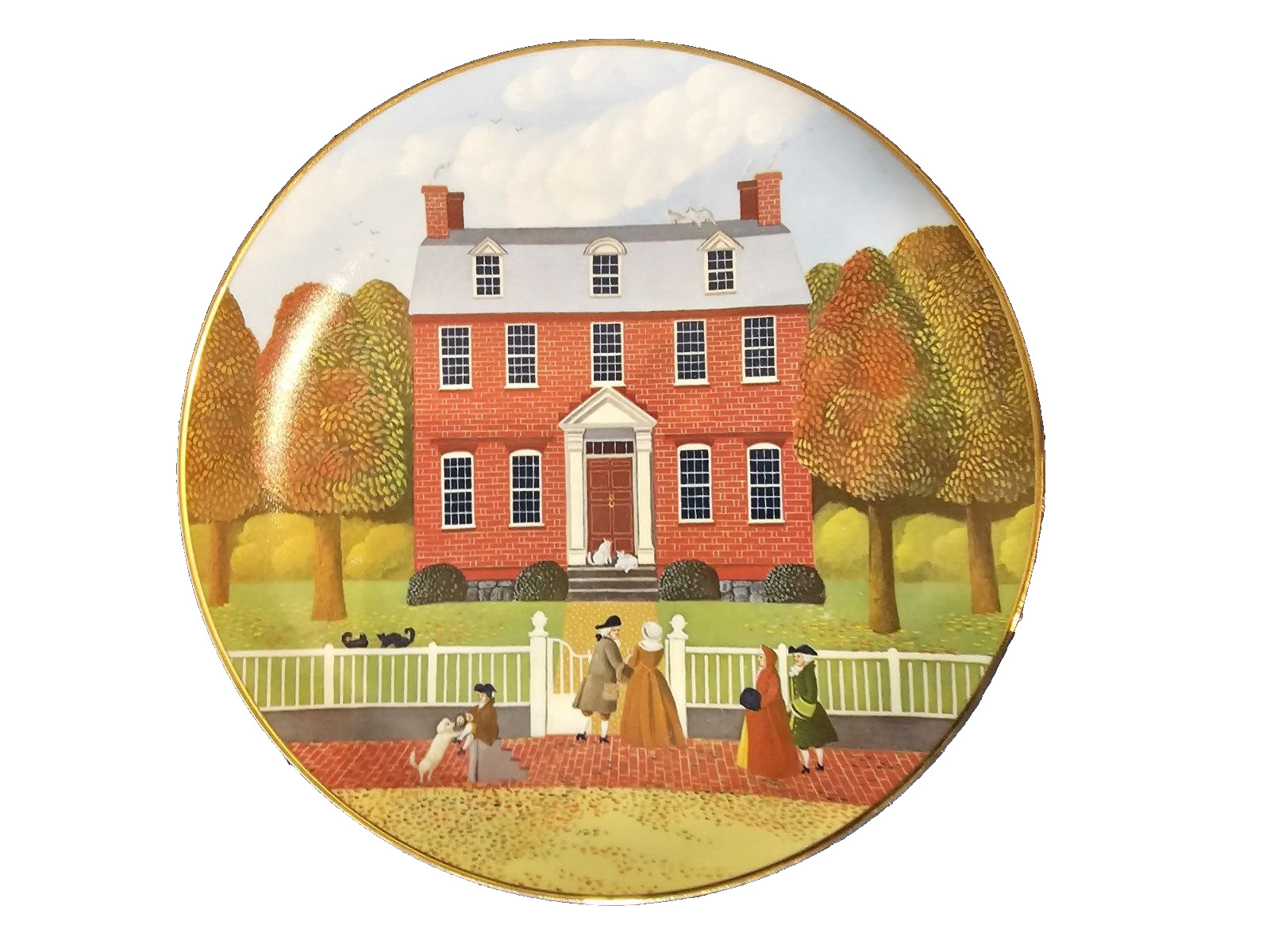 Ridgewood Museum Editions Colonial Heritage Plates Derby Mansion, Salem, Mass