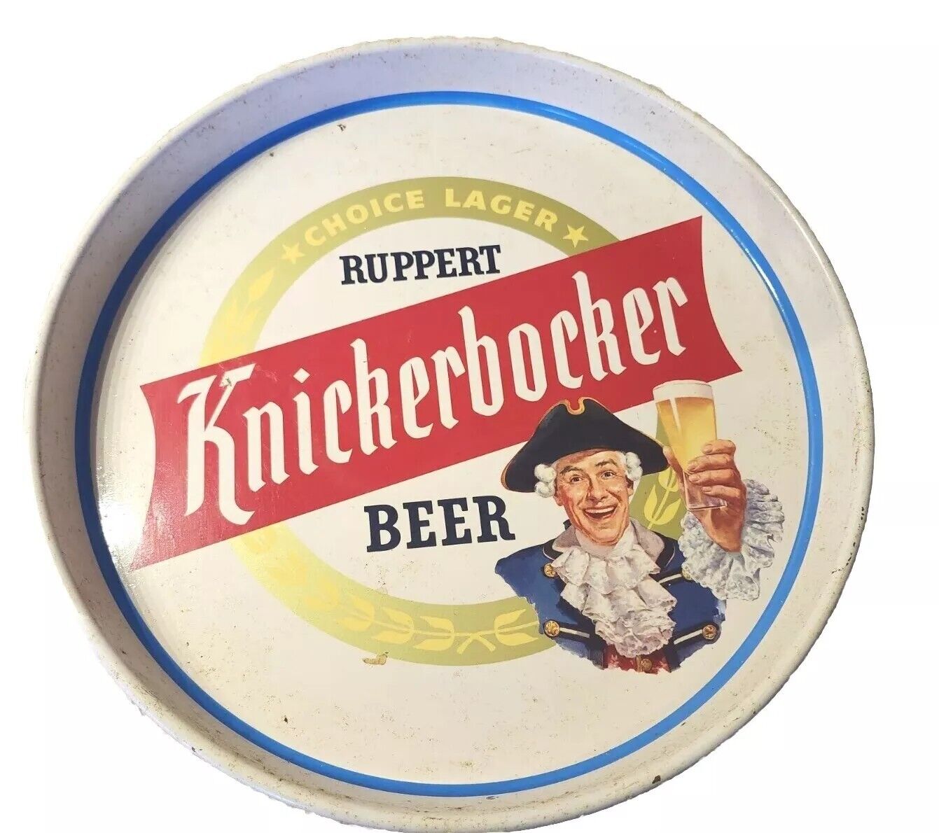Vintage Knickerbocker Ruppert Beer Metal Serving Tray 12\