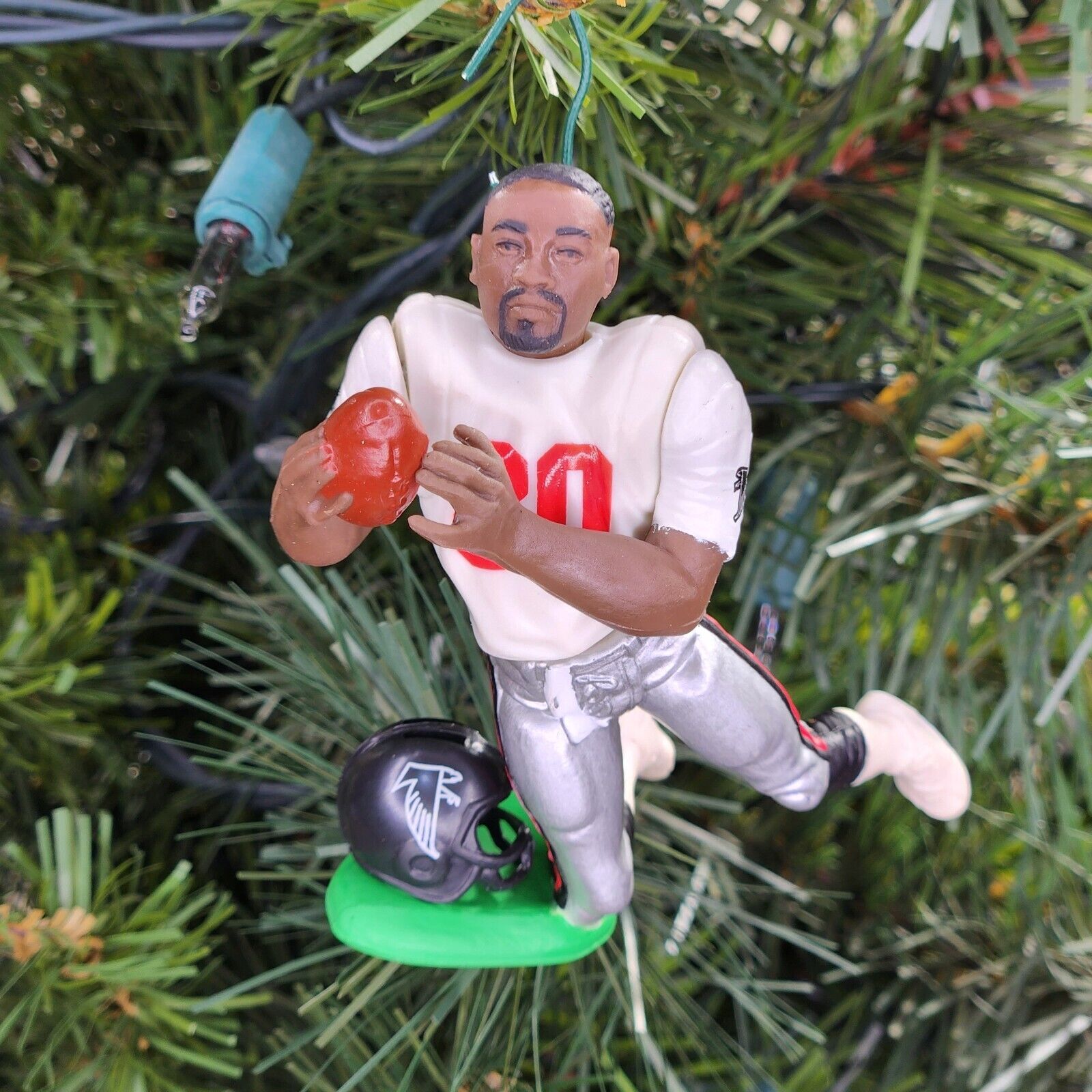 Andre Rison Atlanta Falcon Football NFL Xmas Ornament Holiday Tree vtg Jersey 80