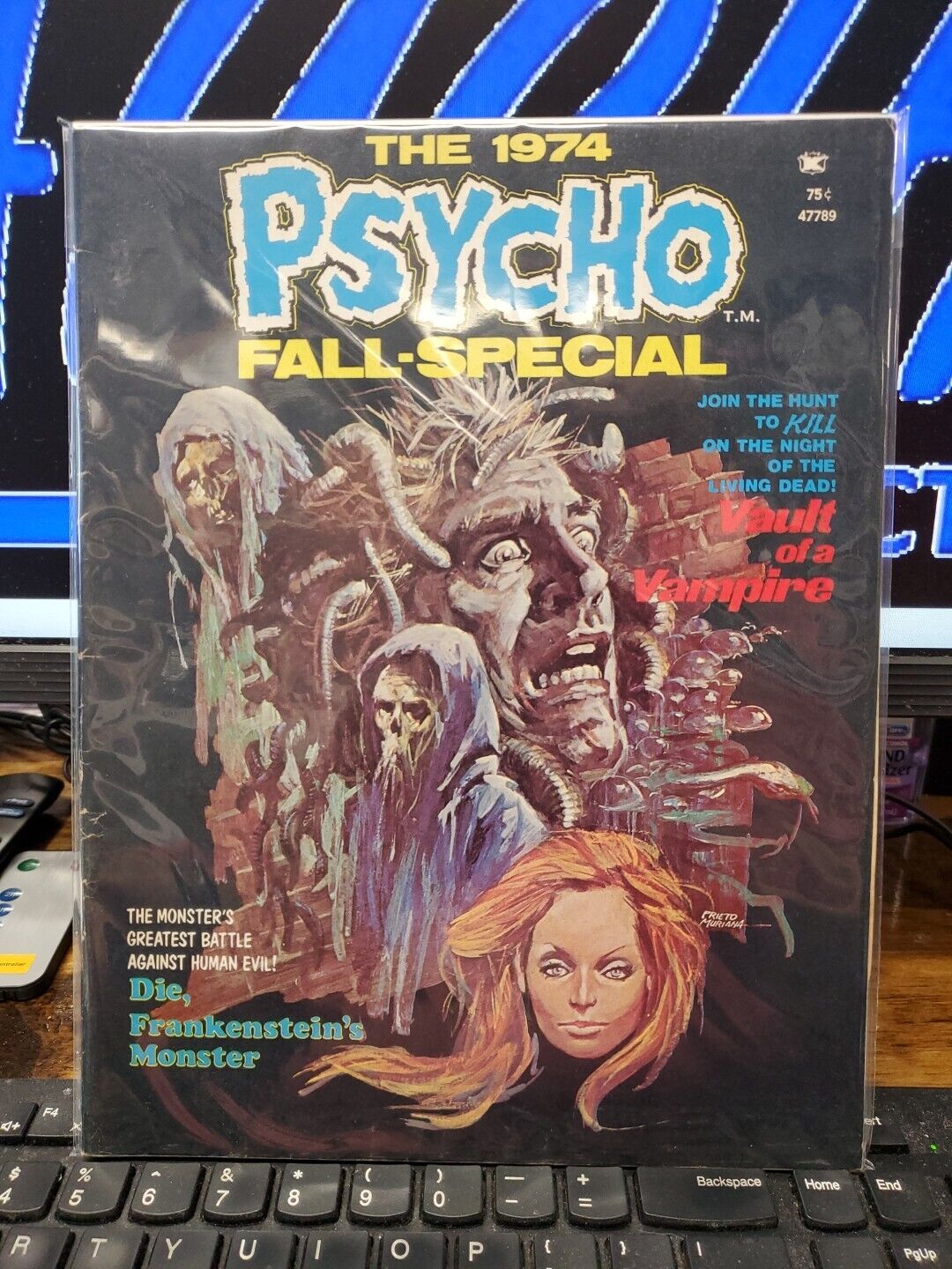 Psycho #22 Skywald Publishing Vintage Bronze Age Horror Magazine 1974 VG. 