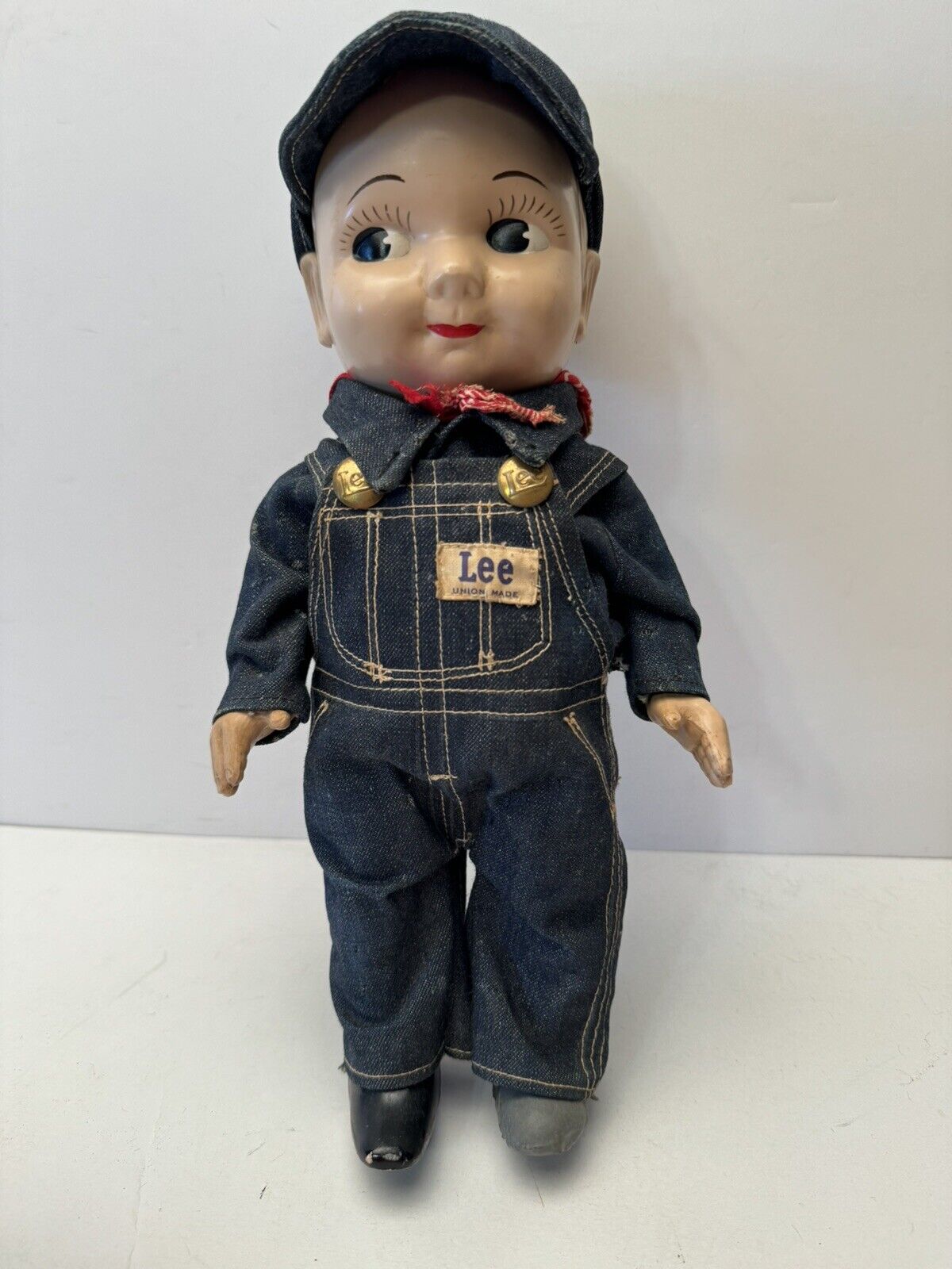 Vintage 1950s Buddy Lee Doll Lee Jeans Denim Original Railroad Engineer