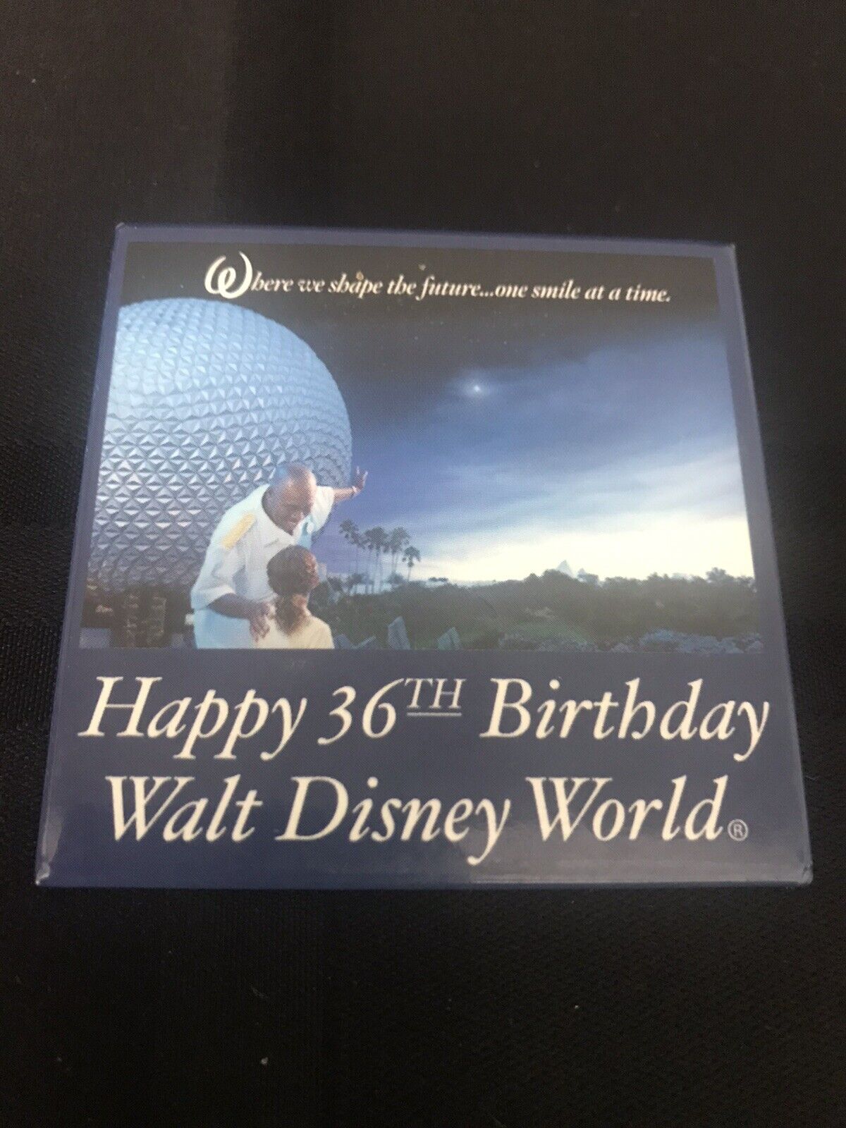 Walt Disney World Happy 36th Birthday Button  Epcots Spaceship Earth
