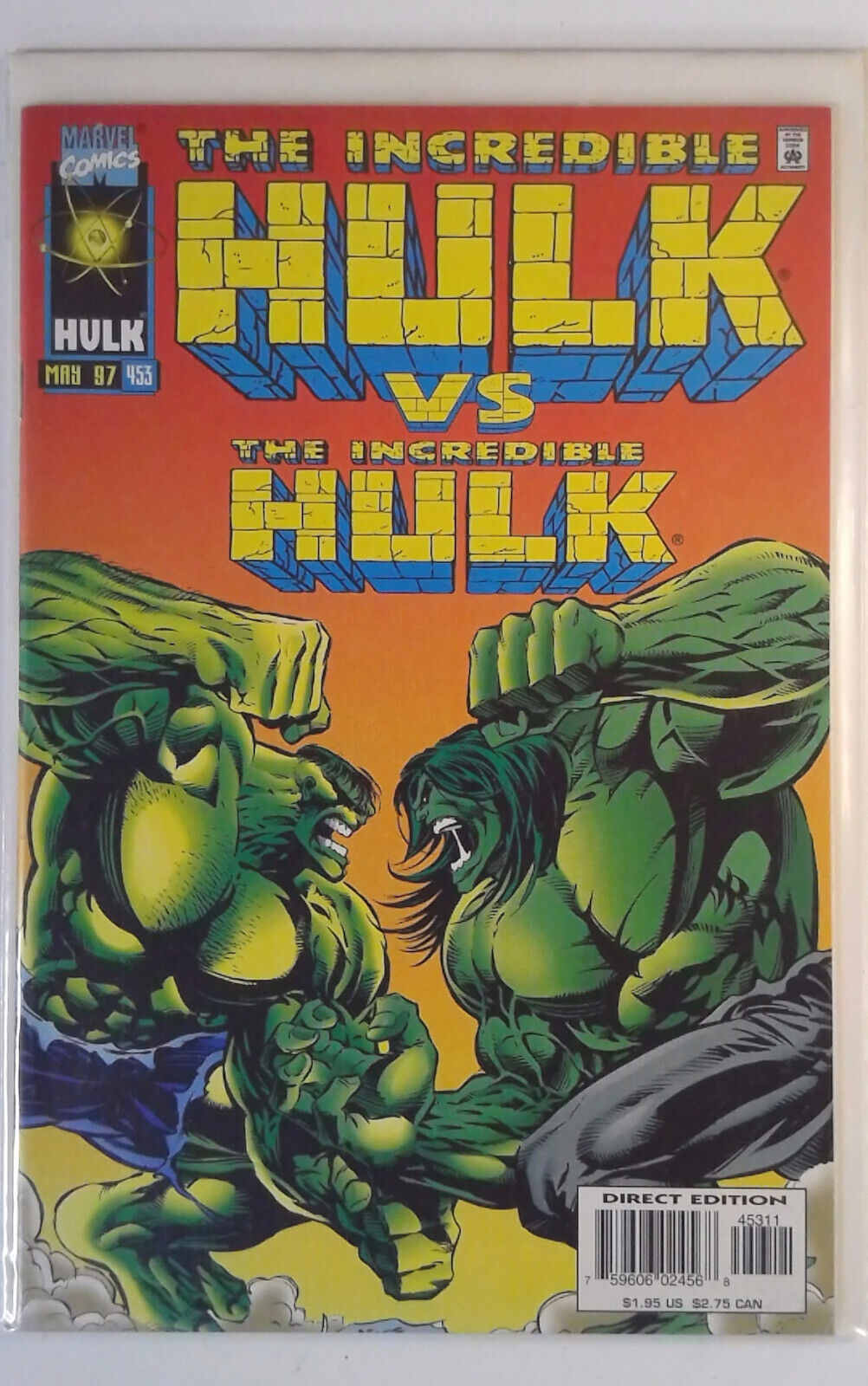 1997 The Incredible Hulk #453 Marvel NM Comic Incredible Hulk vs Incredible Hulk