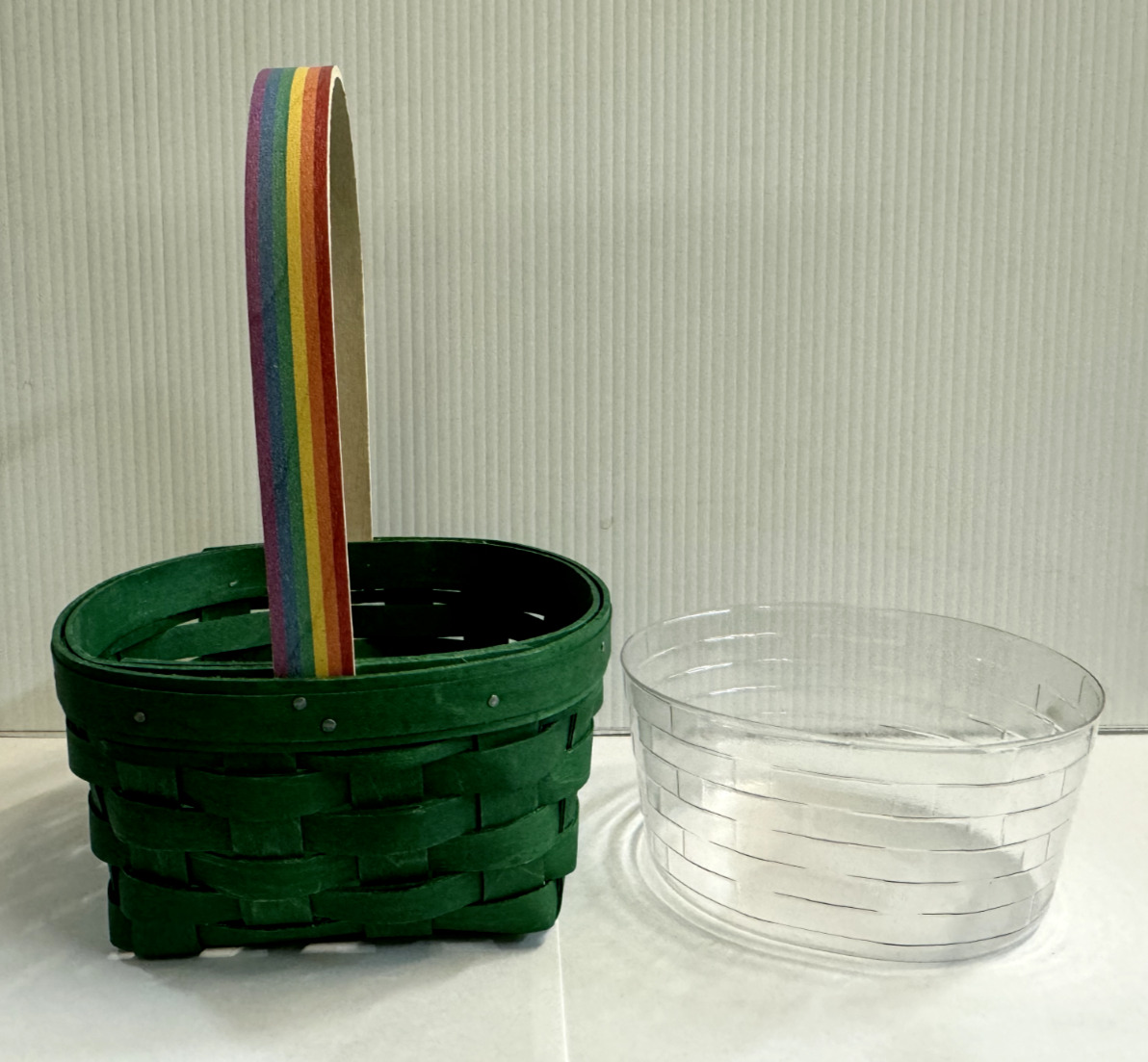 2014 Longaberger - Over the Rainbow - St Patrick's Day - Basket and Protector