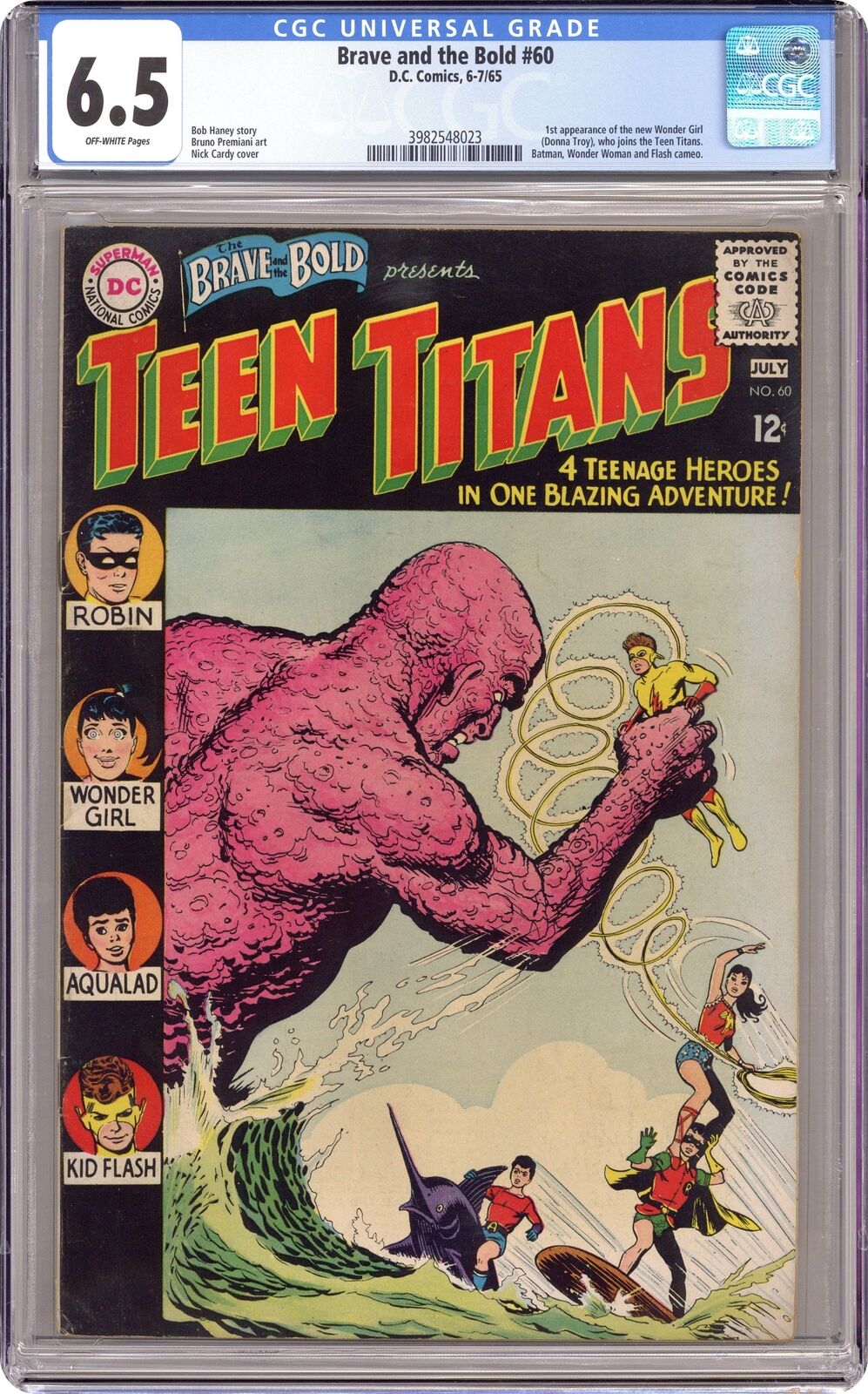Brave and the Bold #60 CGC 6.5 1965 3982548023 2nd app. Teen Titans