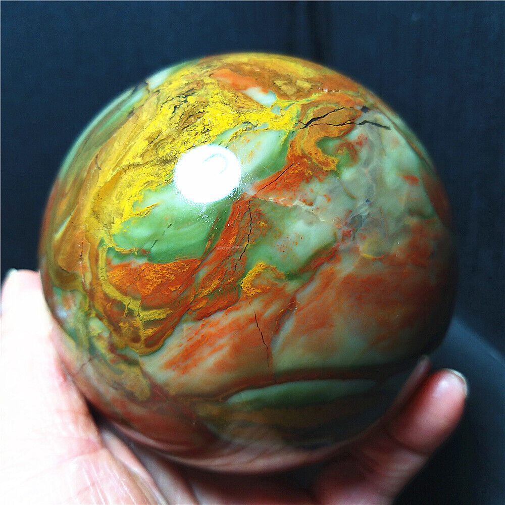 RARE 967.2G Natural Beautiful Colorful Agate Crystal Sphere Ball Healing  A3030