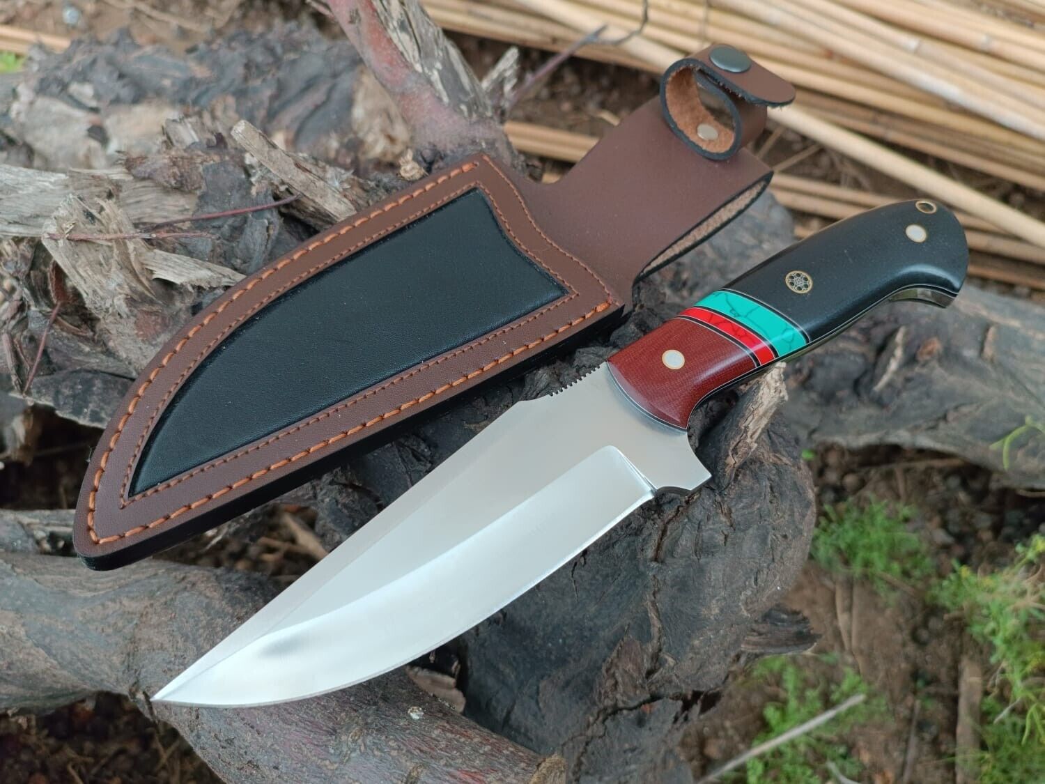 Custom Handmade D2 Tool steel hunting, Camping Bush craft  knife