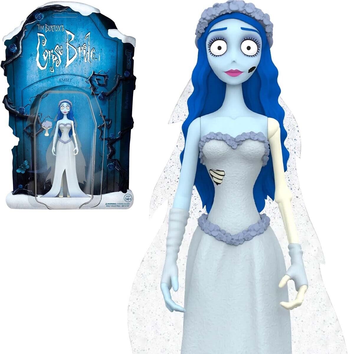 Tim Burton • EMILY • CORPSE BRIDE •  3 ¾ in • SUPER7 • ReAction Fig • Ships Free