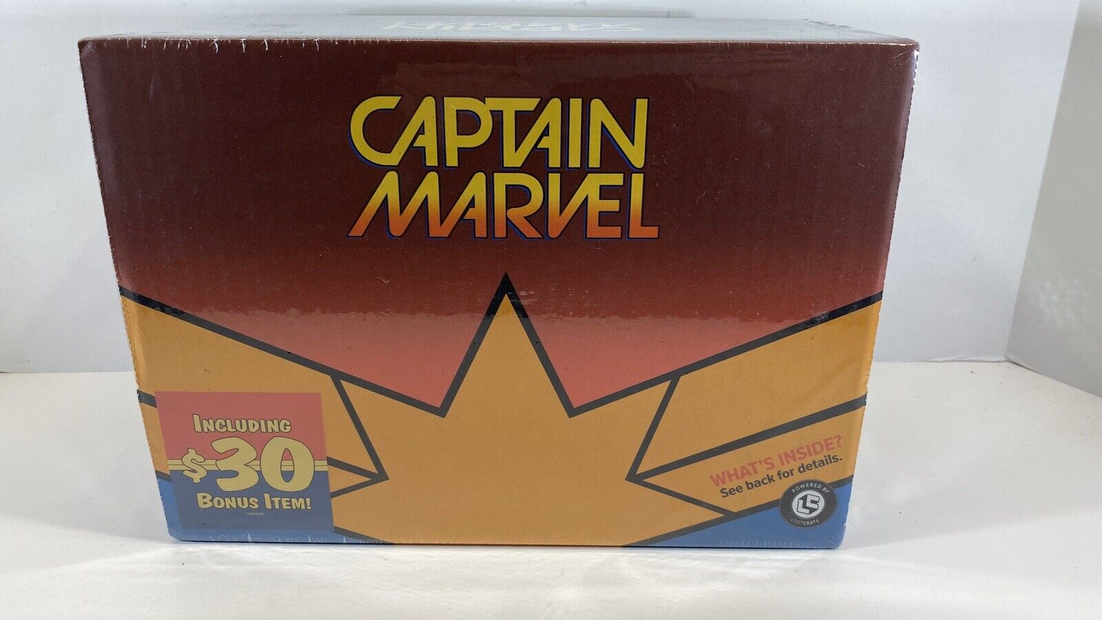 Captain Marvel Loot Crate New with $30 bonus item 