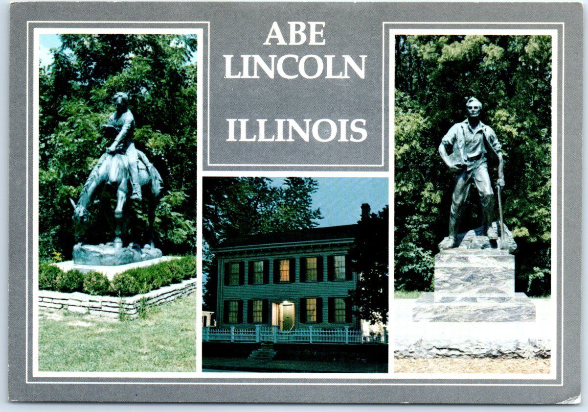 Postcard - Abe Lincoln, Illinois