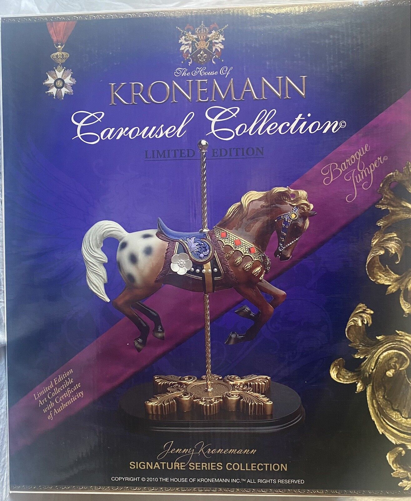 Limited Edition House of Kronemann  Carousel Horse Collectable Baroque Jumper