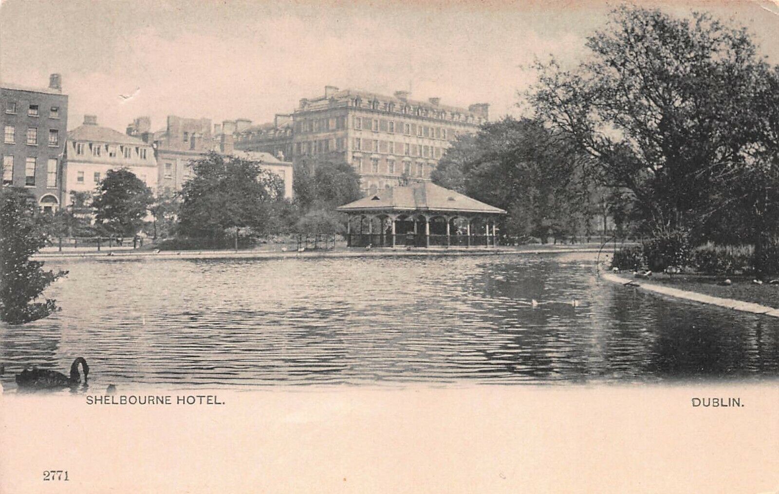 Shelbourne Hotel, Dublin, Ireland, Circa 1900-1905 Postcard, Unused