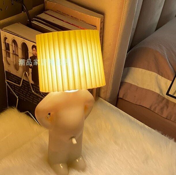 Hot Creative lamp naughty boy shy man small night lamp home decoration