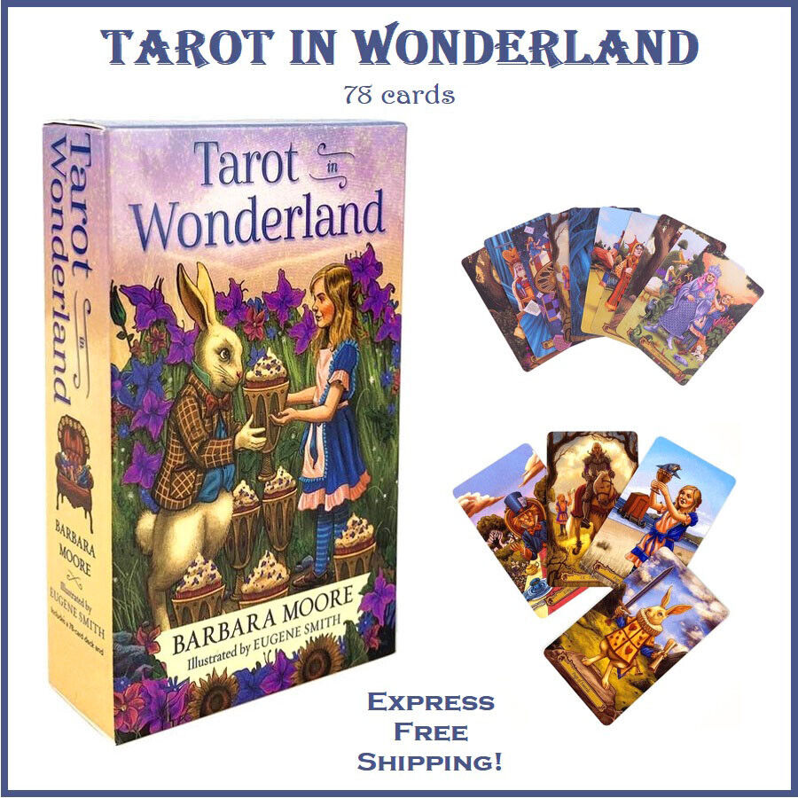 Tarot in Wonderland: Tarot Deck 78 Cards Oracle English Version Game Card New