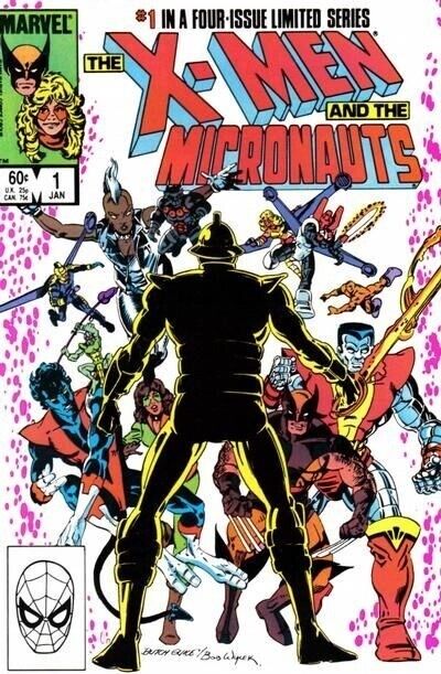 The X-Men and the Micronauts (1984) #1 Direct Market VF+. Stock Image
