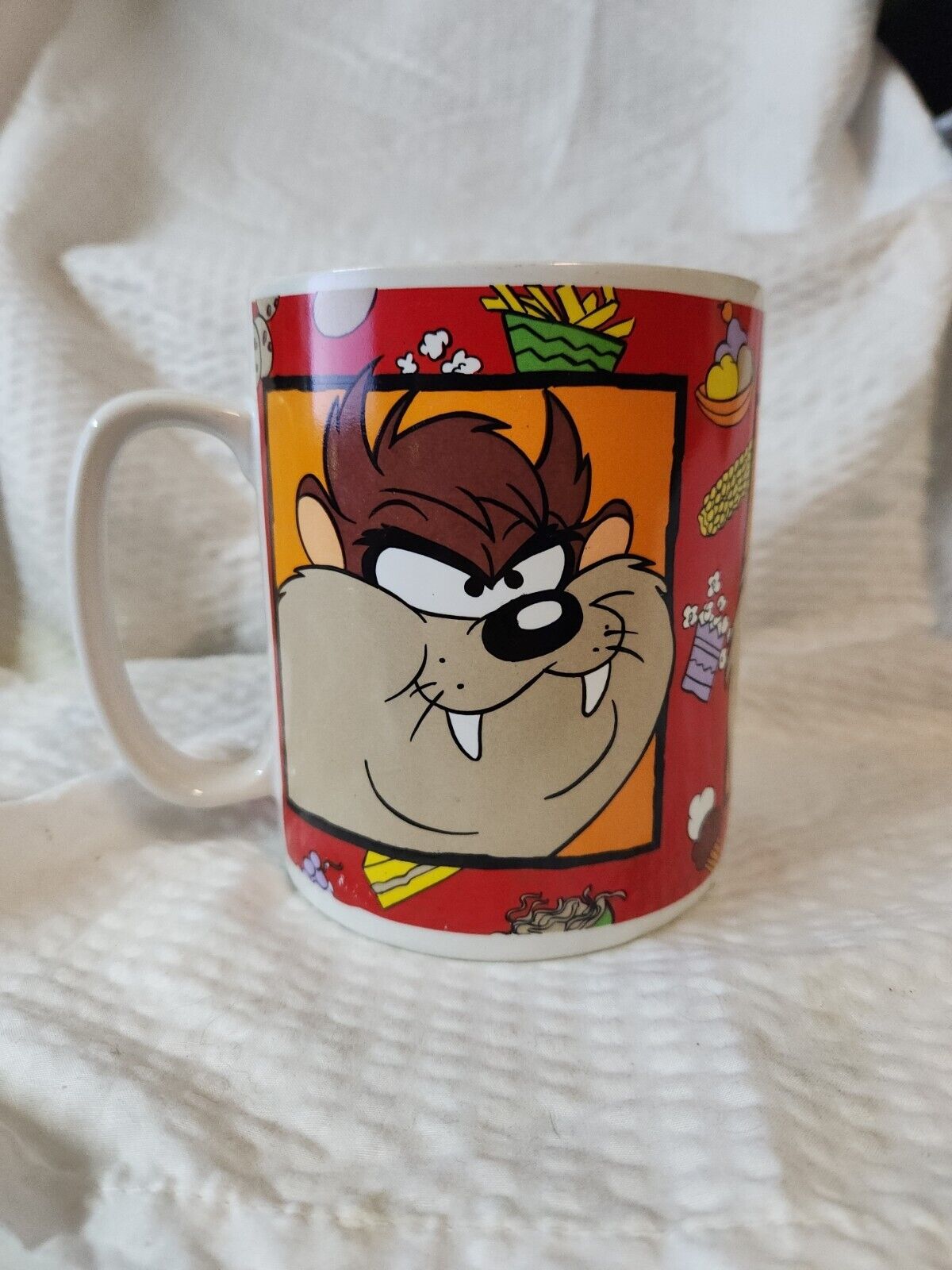 Vintage 1993 Warner Bros. Looney Tunes Taz Mug Cup by Sakura