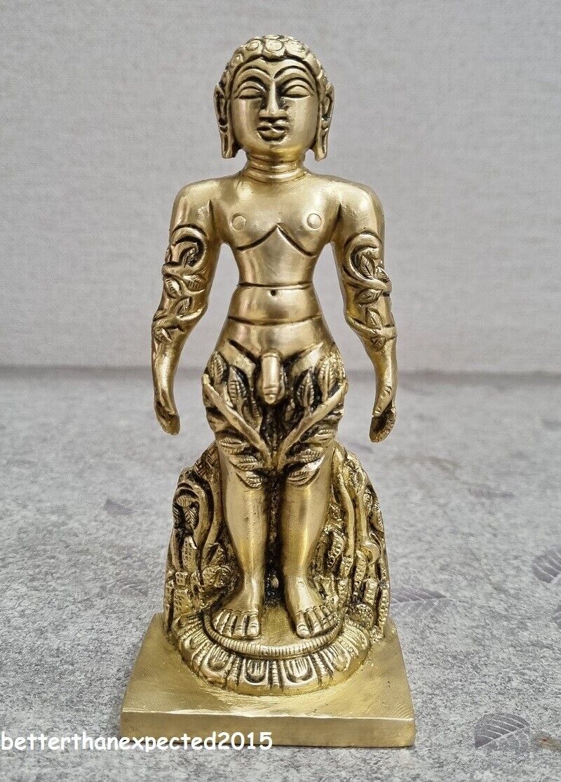 Lord Digamber Jain God bahubali Brass Collectible handicraft 6 inch Statue Idol
