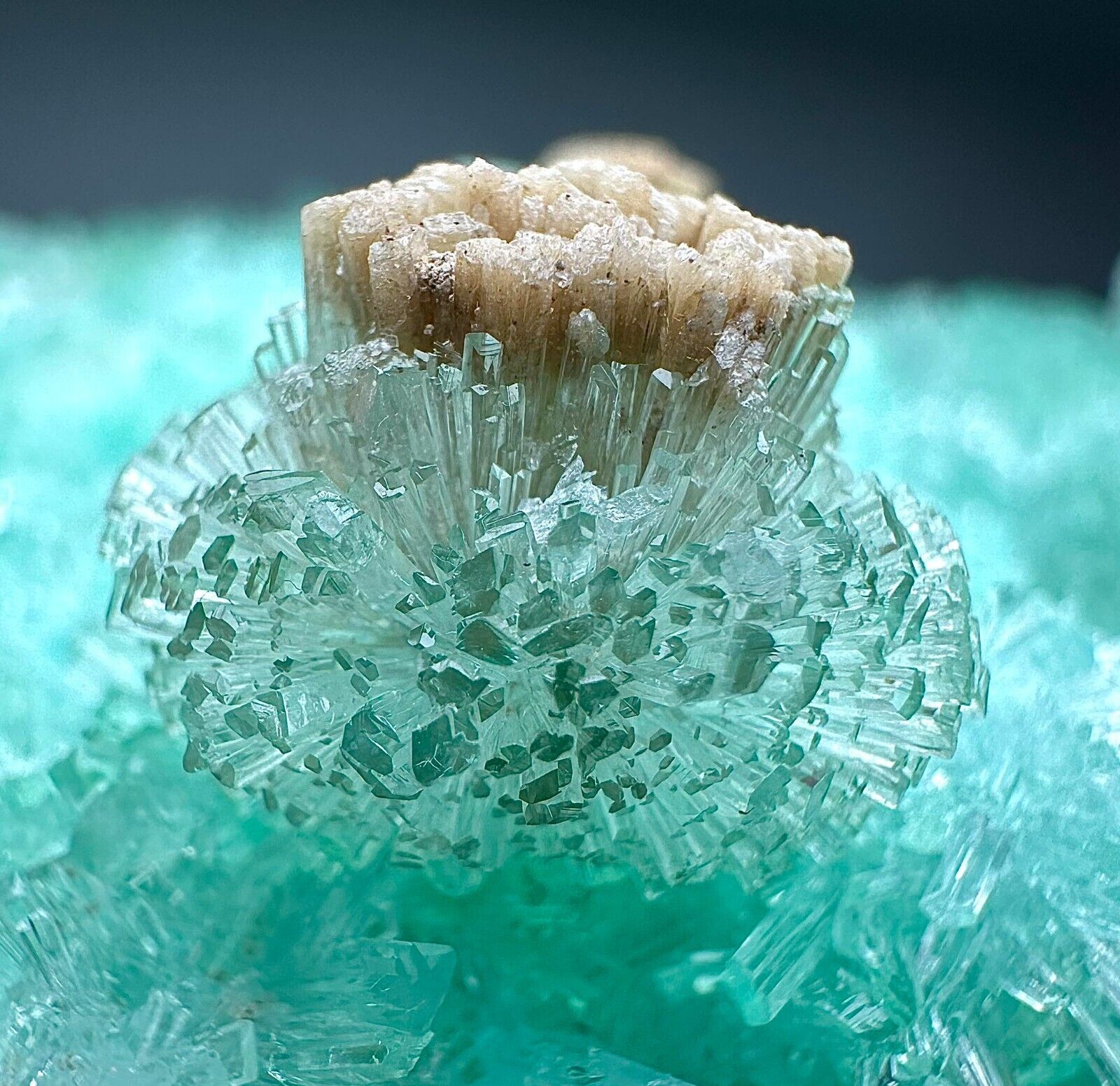 484 GR Extremely Beautiful Aragonite Crystals Specimen From Helmand Afghanistan