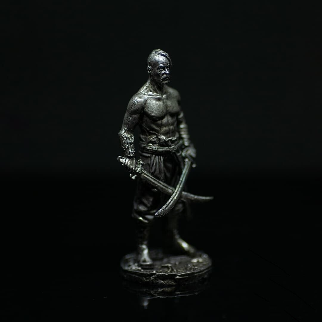 Tin Toy Soldier Ukrainian War Cossack Patriotic Warriors Miniature Statue