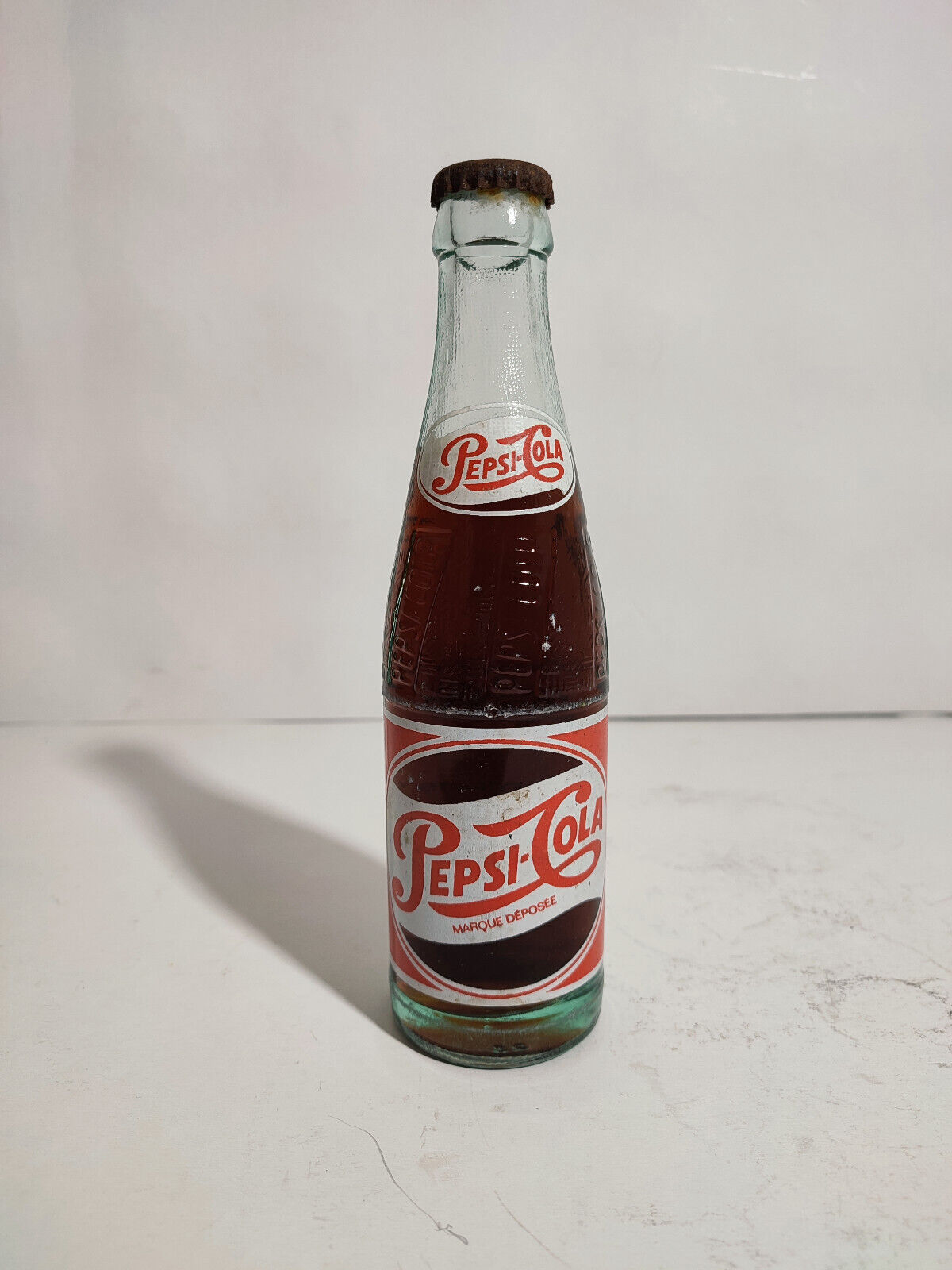 Pepsi Cola 20cl Full Bottle / 1951 France / Vintage Vintage Soda Old Glass