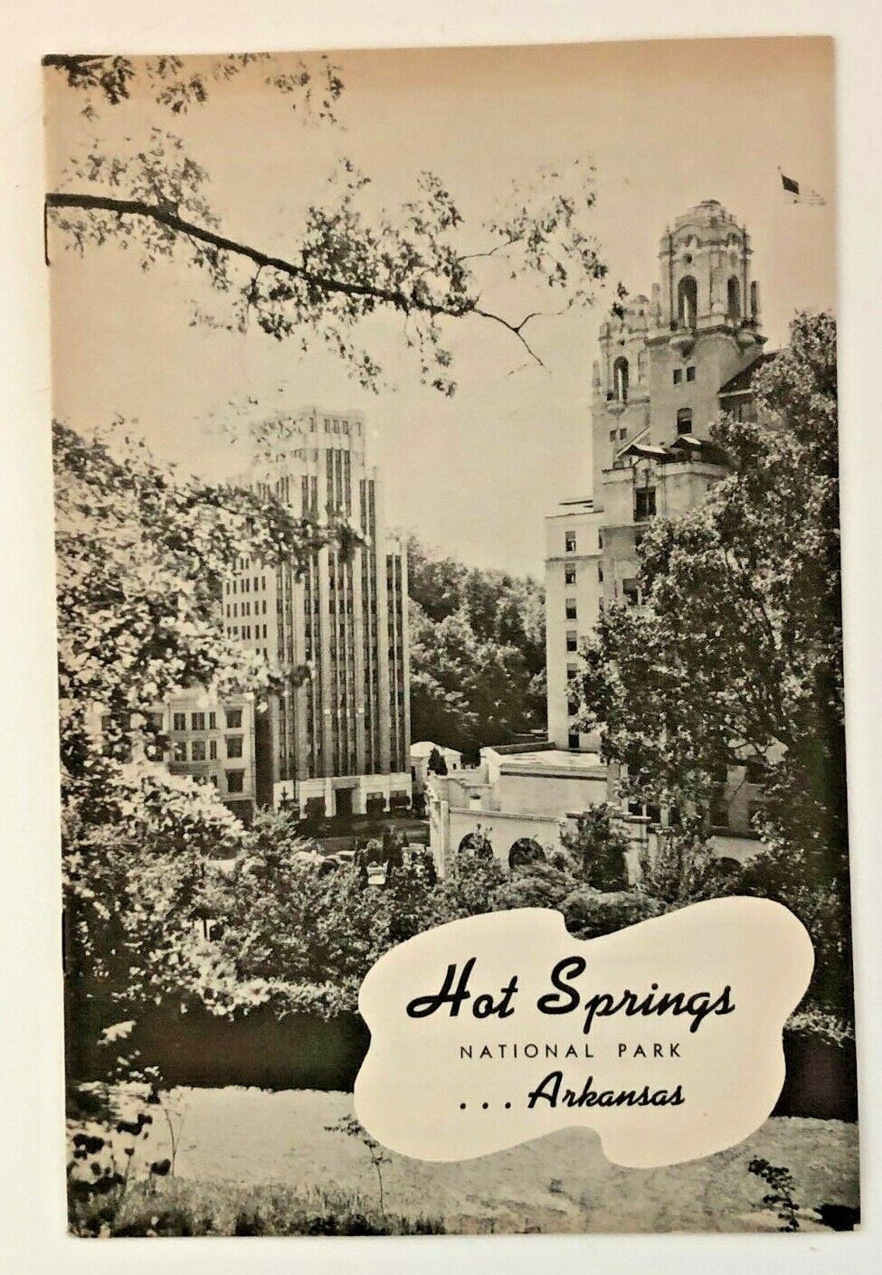 1941 Hot Springs National Park Arkansas  Informational Brochure 