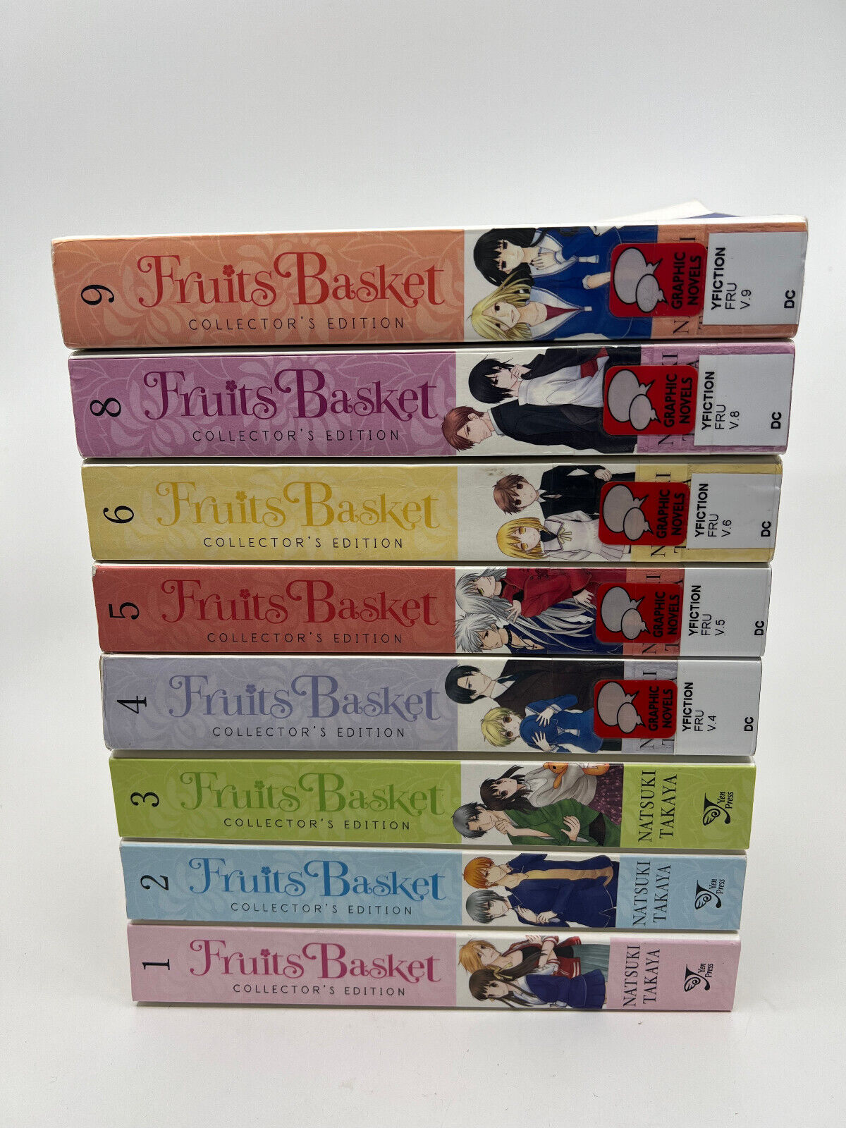 Fruits Basket Lot of 8 Collector\'s Edition Lot of 3 Manga Natsuki Takaya
