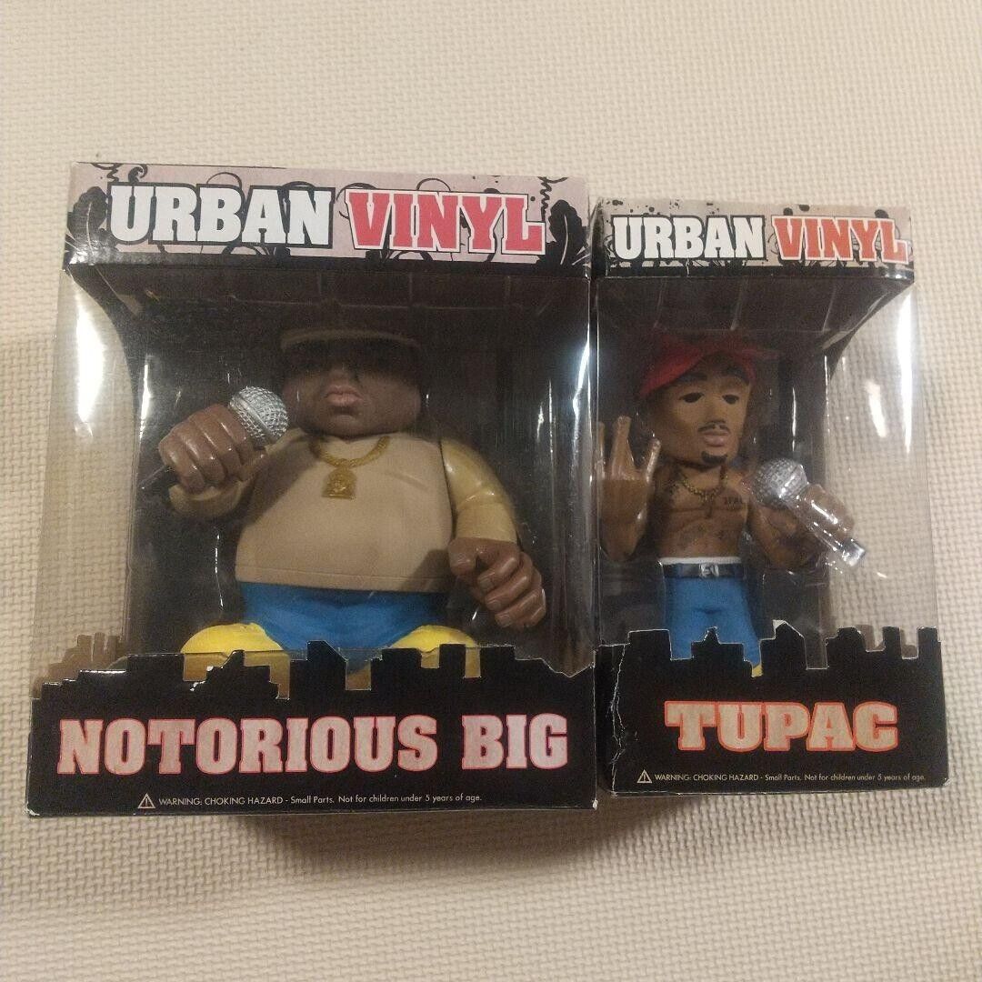 Funko Urban Vinyl Tupac Hip Hop Toy Figure 2Pac & Biggie Notorious BIG Set Rare