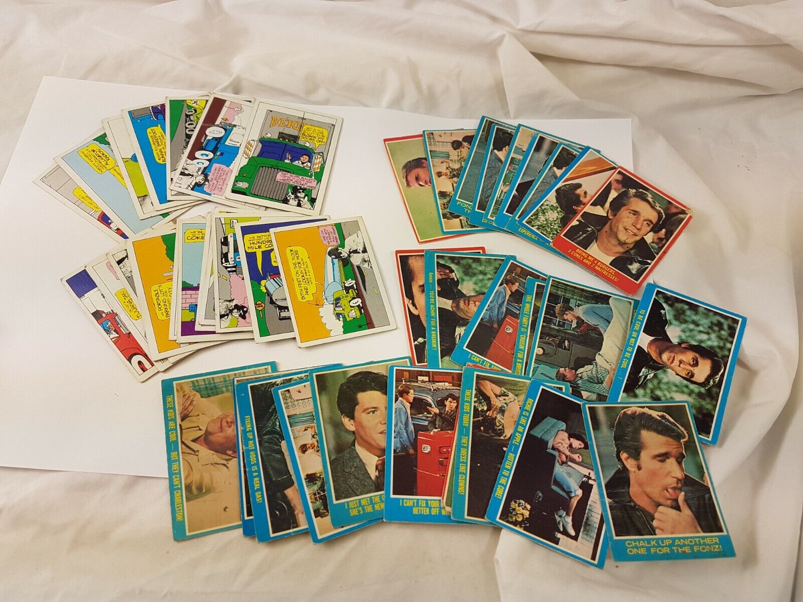 1976 OPC x26 HAPPY DAYS & x18 CBTALK Trading Picture Cards