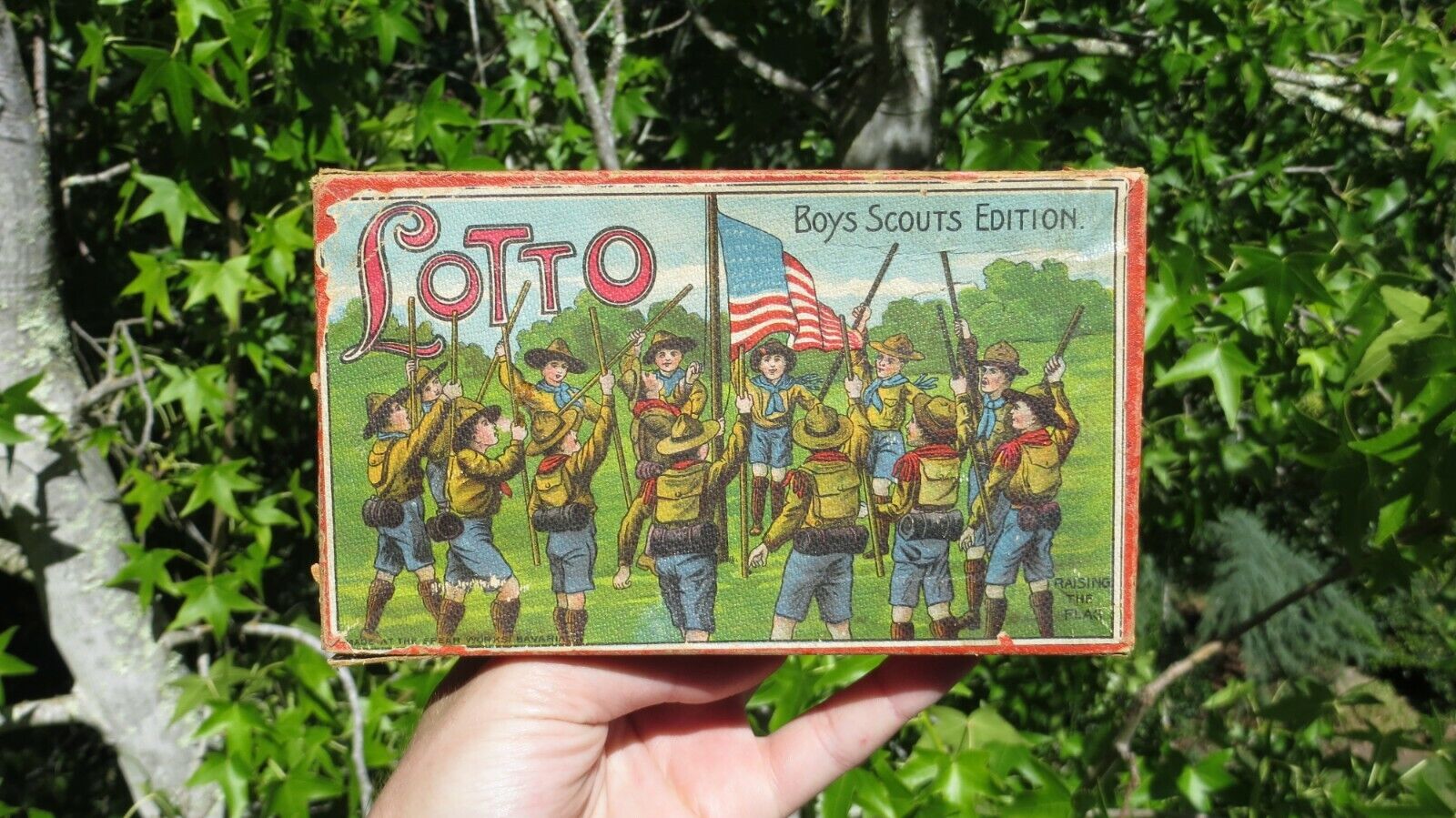 Pre-War Boy Scouts of AMERICA BSA Edition Lotto Game SPEAR WORKS BAVARIA