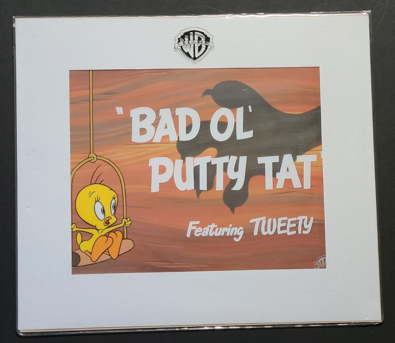 1997 Tweety Bird BAD OL\' PUTTY TAT Limited Edition #1053/2500 with CoA, Unframed
