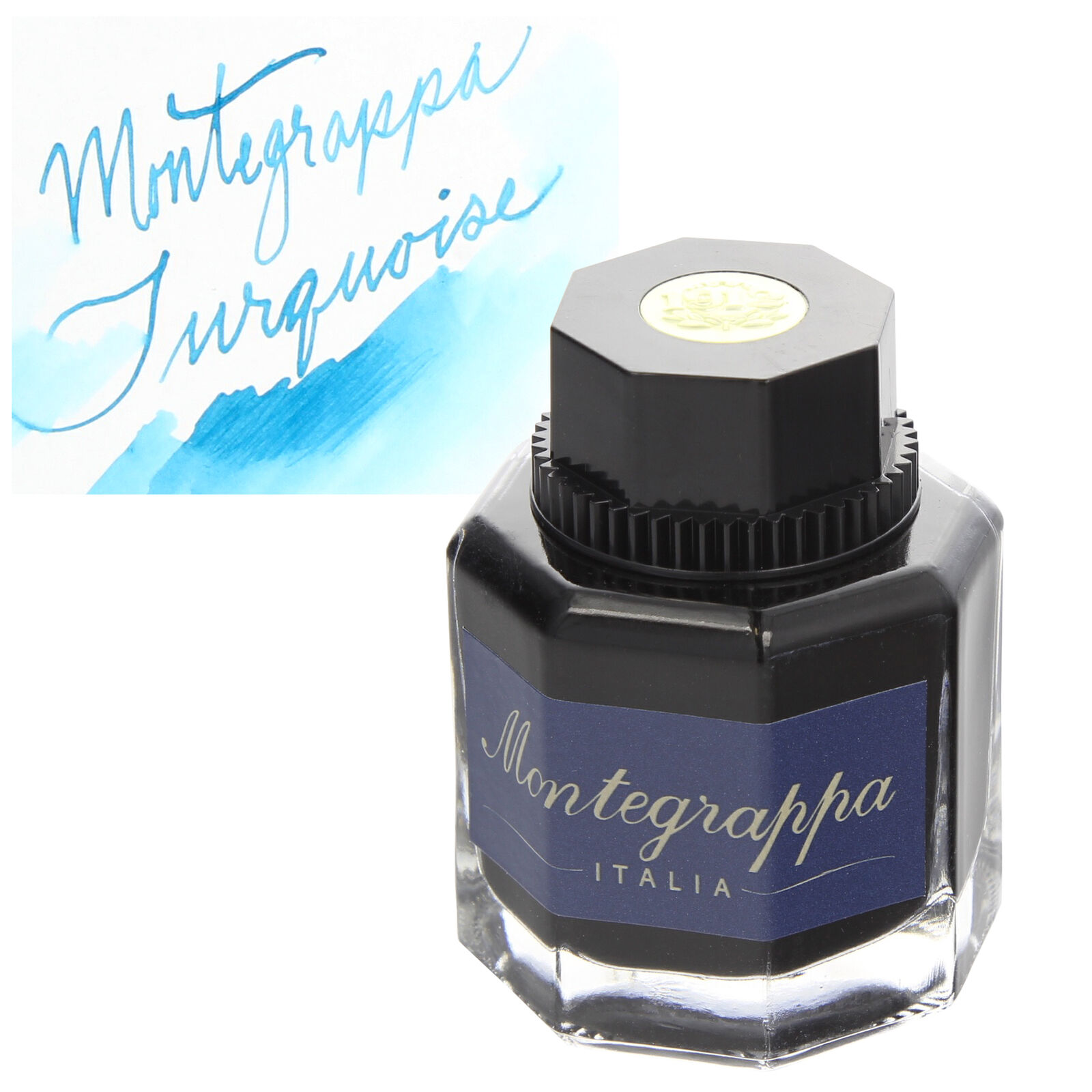 Montegrappa Bottled Ink for Fountain Pens - Turquoise - 50mL IA01BZIT