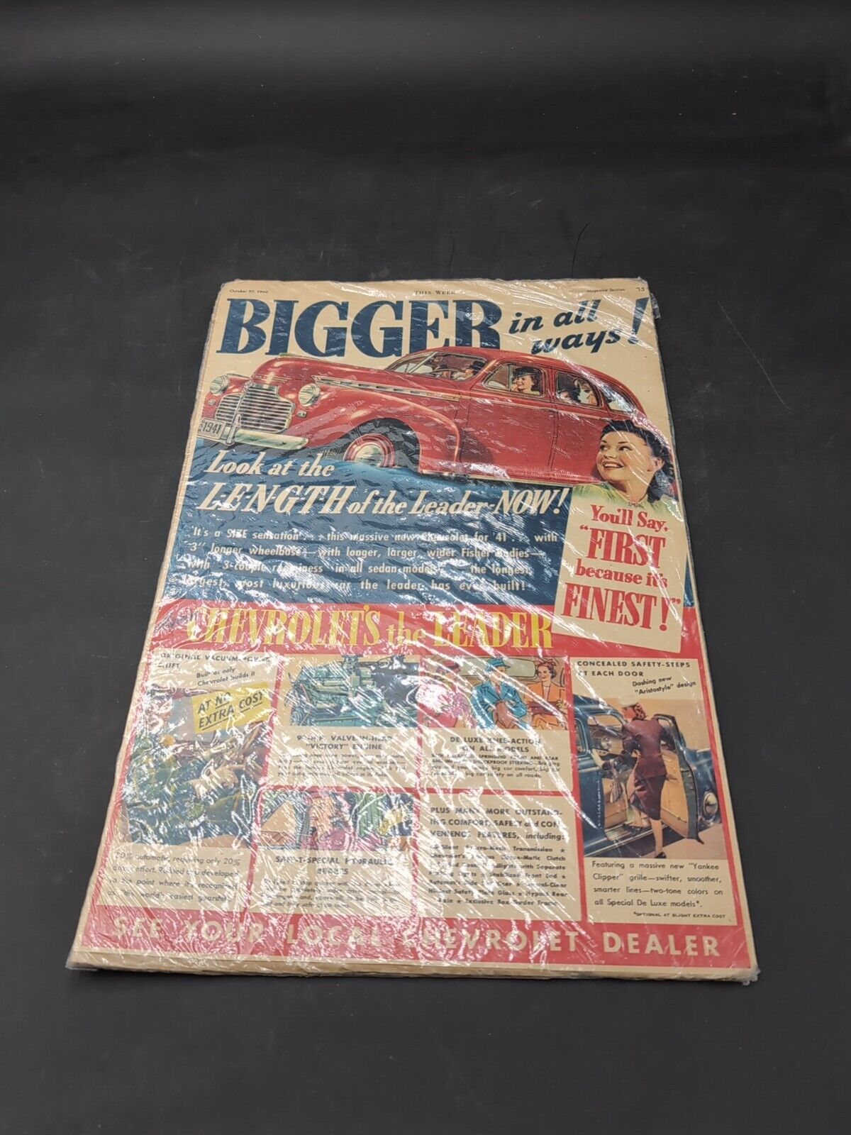 1940 Chevrolet Dealer Ad Advertising Original