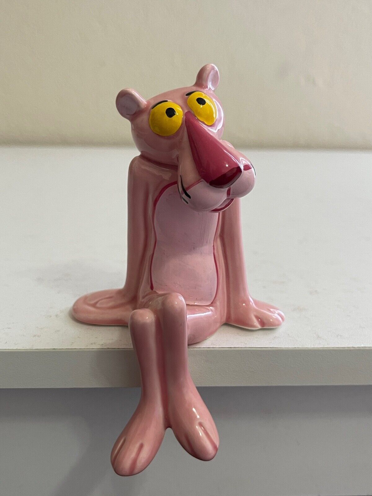 Vtg United Artists Royal Orleans Japan Ceramic Seated Pink Panther Figurine 2