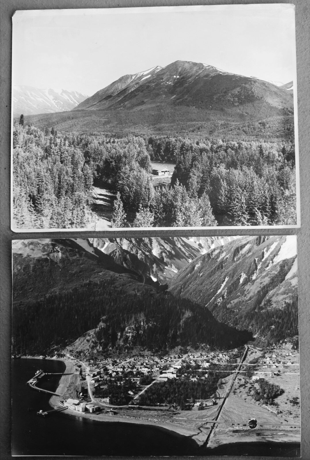 Pr. Large Format Vintage Black & White Photos of the Seward, Alaska Area.c. 1940