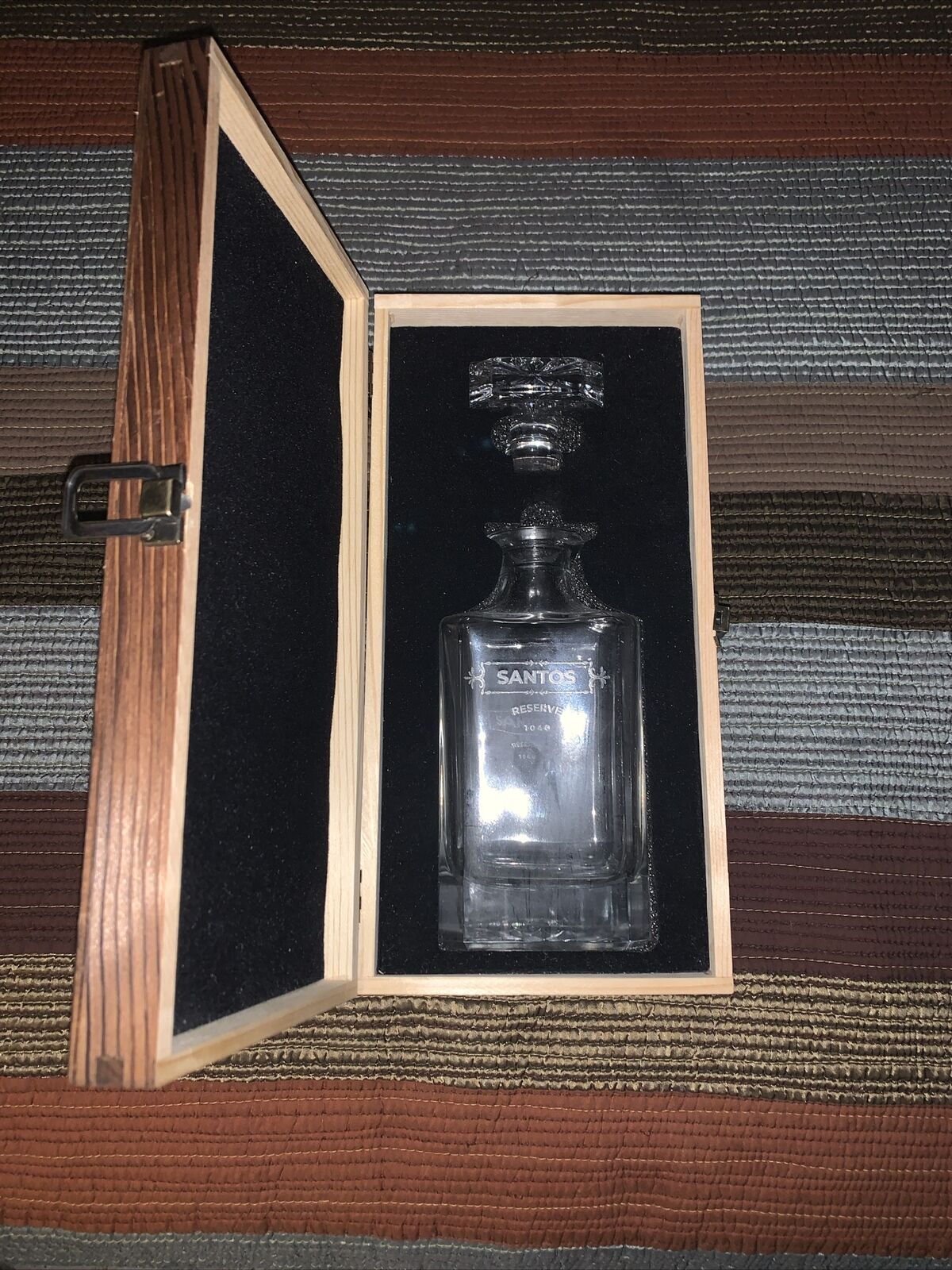 Santos Reserve Decanter With Wood Box Pictured