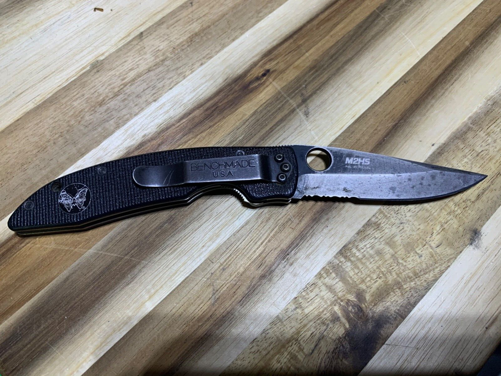 Vintage Benchmade AFCK M2HS steel knife (lot#20489)