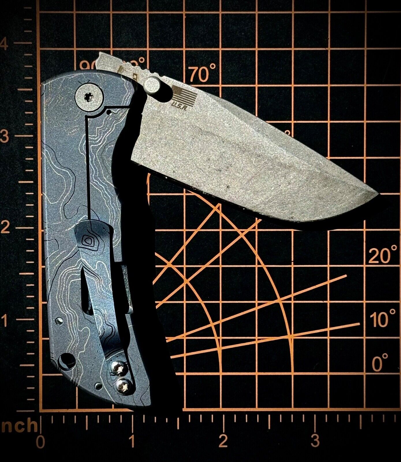TAD Gear Triple Aught Design McNees Topo Blue Knife