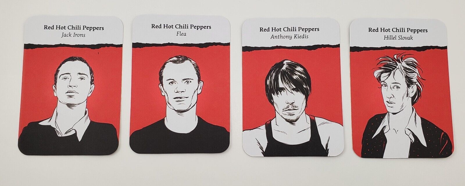 Red Hot Chili Peppers Complete Card Set of 4 Mint 2018 Anthony Kiedis Jack Irons
