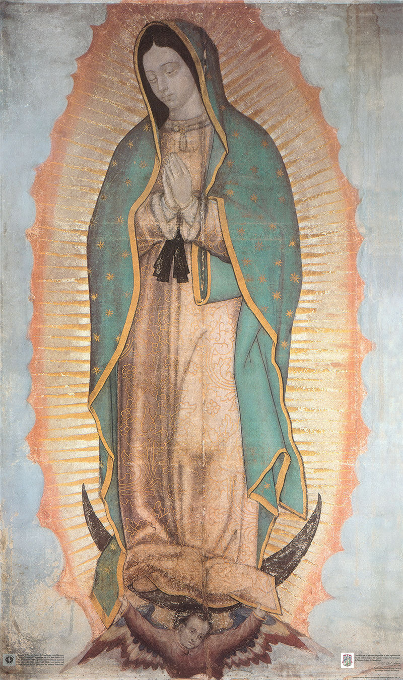 Our Lady of Guadalupe on Rolled Museum Canvas 24