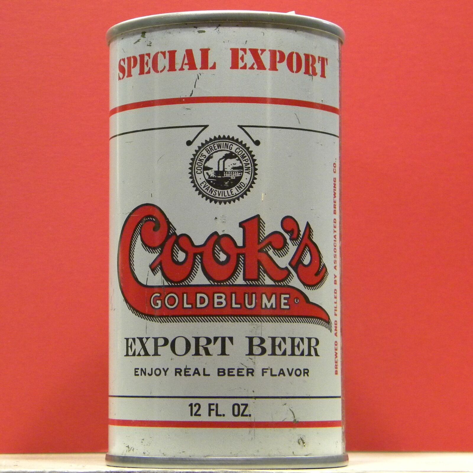 Cook\'s Goldblume Export Beer 12 oz S/S Can Associated Brewing 3 Locations 33-O