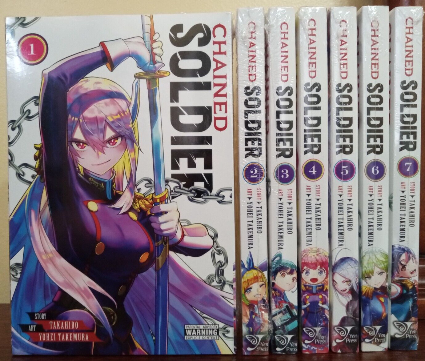Chained Soldier Manga Complete Set Vol. 1-7 Takahiro Yen Press *NEW* 
